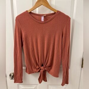 Womens Alya salmon tie sweater